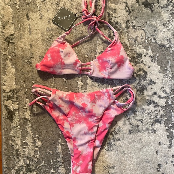 ZAFUL Tie Dye Bikini *LIGHT PINK* - Picture 2 of 4